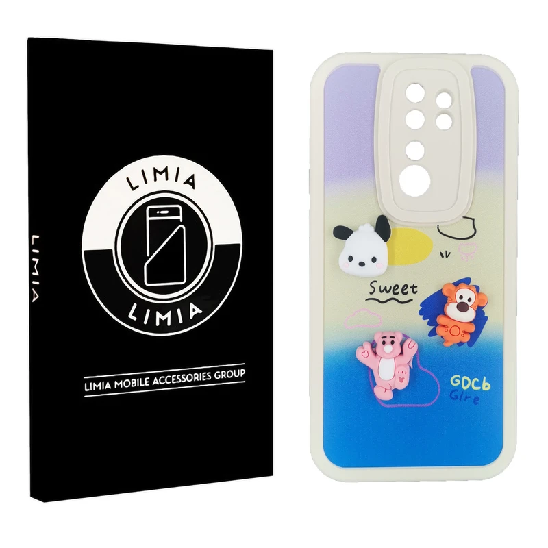 کاور لیمیا مدل فانتزی لنزدار ژله ای طرح عروسکی برجسته مناسب برای گوشی موبایل شیائومی Redmi Note 8 Pro