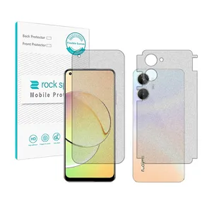 Rockspace HyMTT Matte screen protector suitable for Realme 10 mobile phone along with the back of the phone