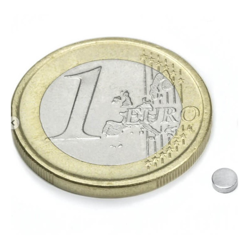 آهن ربا مدل نئودیمیوم سکه ای 4X1mm بسته 12 عددی