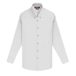 پیراهن آستین بلند مردانه کروم مدل جودون پچ دار 2310102