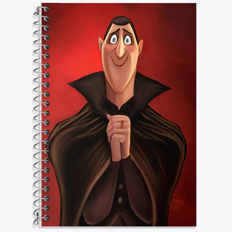 دفتر زبان 50 برگ خندالو مدل دو خط طرح هتل ترانسیلوانیا کد F2239