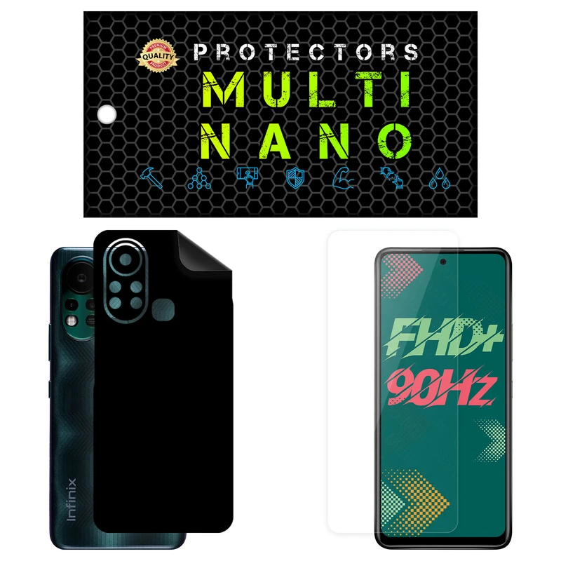 محافظ صفحه نمایش مولتی نانو مدل X-SFM مناسب برای گوشی موبایل اینفینیکس Hot 11S به همراه برچسب پوششی