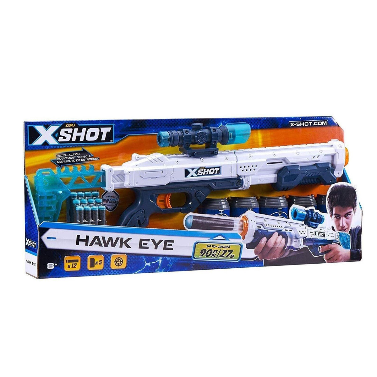 تفنگ بازی ایکس شات مدل Hawk Eye
