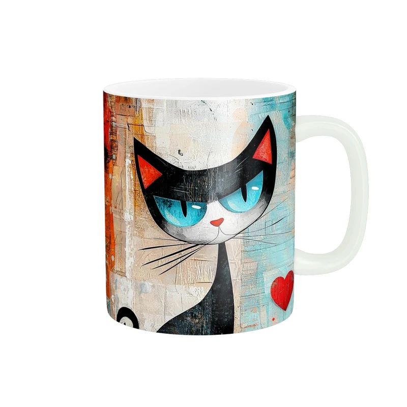 ماگ پاد آفرین طرح گربه کد 4746