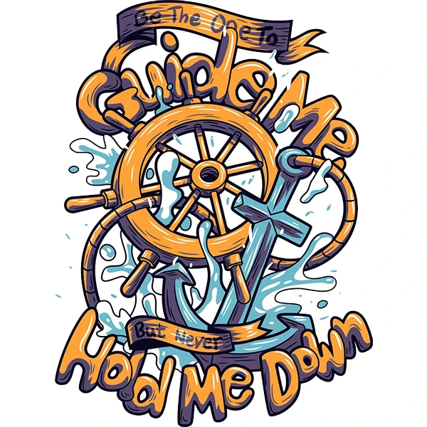 استیکر پارچه و لباس پاد آفرین طرح کشتی کد 2850