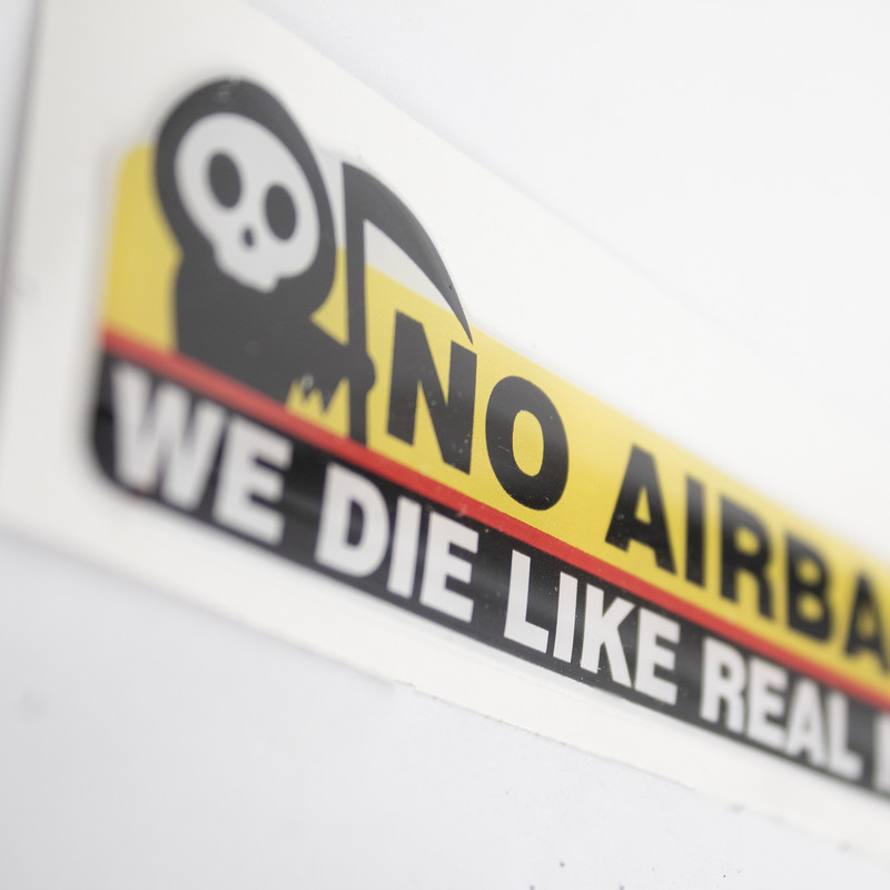 برچسب خودرو مدل ژله ای کد NO-AIRBAGS