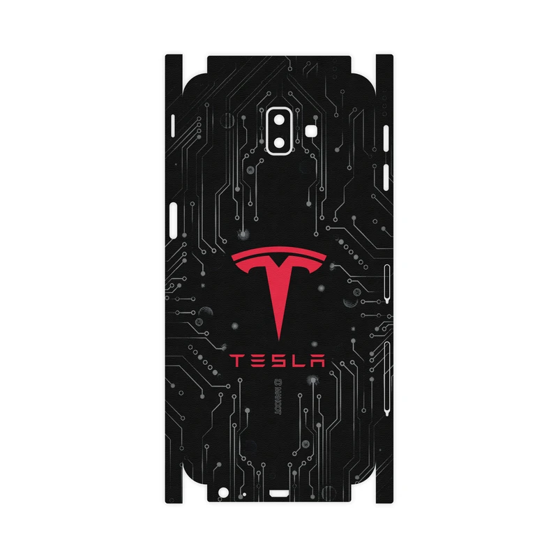 برچسب پوششی ماهوت مدل TESLA-Motors-FullSkin مناسب برای گوشی موبایل سامسونگ Galaxy J6 Plus