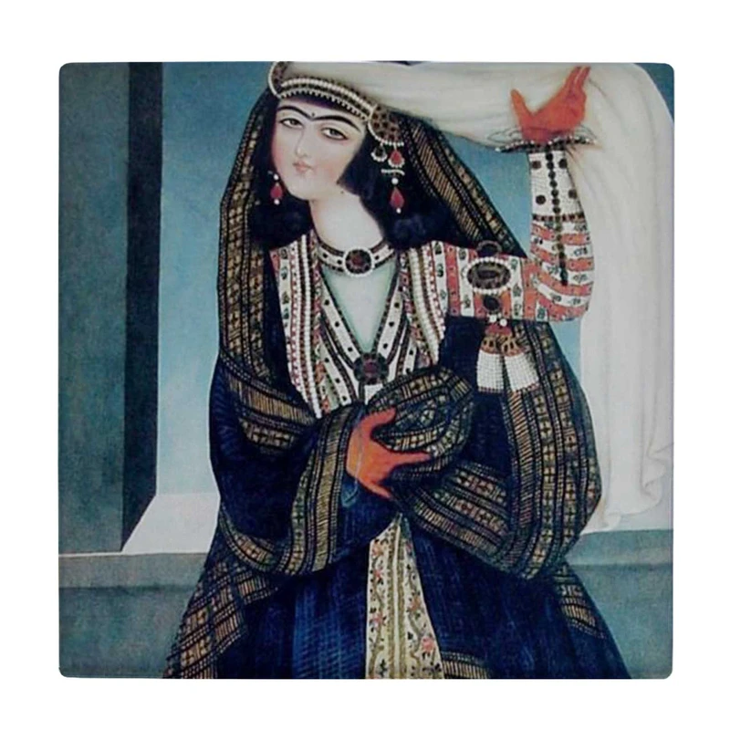 زیر لیوانی طرح خاتون قاجاری کد    4045679_2445