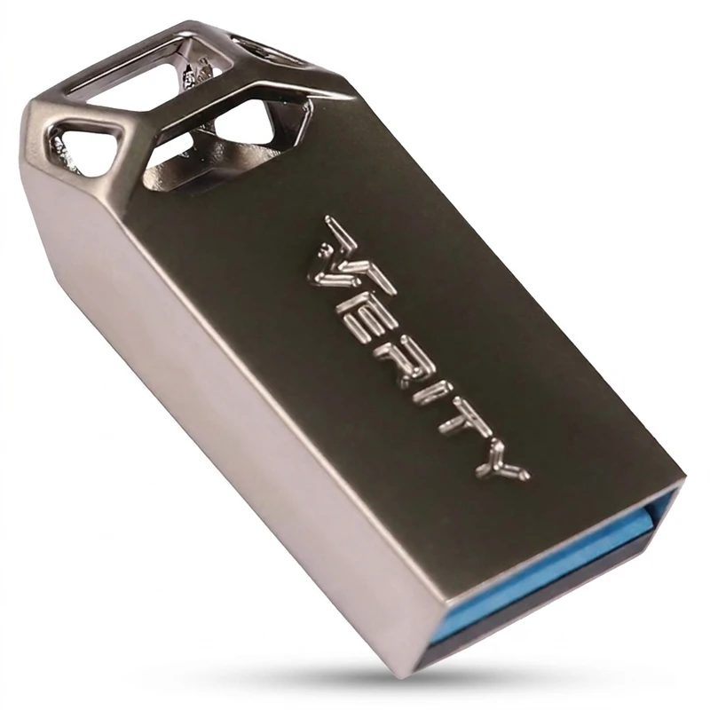 فلش مموری وریتی مدل V-819 ظرفیت 16 گیگابایت بند انگشتی با بدنه فلزی، رابط USB 2.0 و سرعت انتقال 30 مگابایت بر ثانیه، سازگار با کامپیوتر، لپ‌تاپ، موبایل، تبلت و تلویزیون