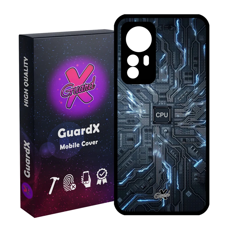 کاور گارد ایکس طرح CPU مدل Glass10504 مناسب برای گوشی موبایل شیائومی Mi 12/Mi 12X/Mi 12S