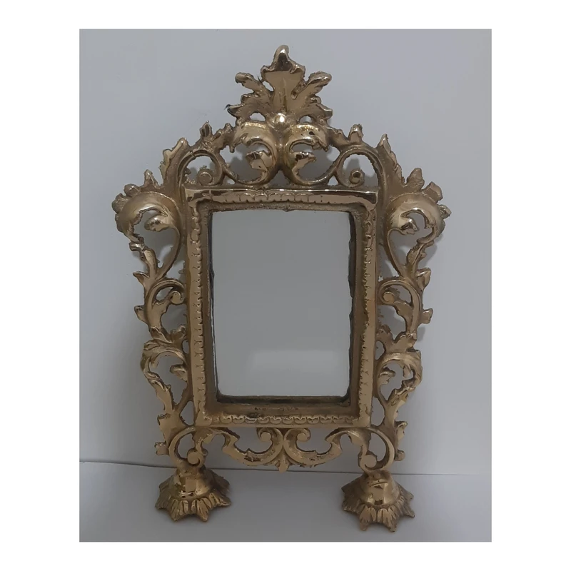 عکس شماره 2 : آینه برنزی مدل سفره هفت سین کد 1111