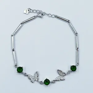 دستبند نقره زنانه سلین کالا مدل زمرد ce-As274