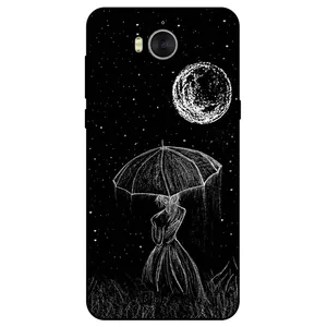 Megafone Girl and Moon 1369 Cover For Huawei Y5 3 / Y5 2017