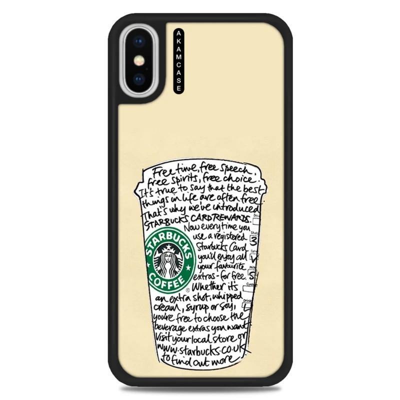 کاور آکام مدل AMCWAXSM-STARBUCKS14 مناسب برای گوشی موبایل اپل iPhone Xs Max  