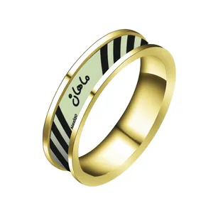 انگشتر ناکسیگو مدل شب تاب طرح ماهان کد RT15139