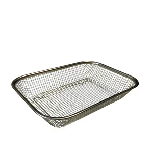 سبد آشپزخانه مدل stanless_steel_draing basket_L