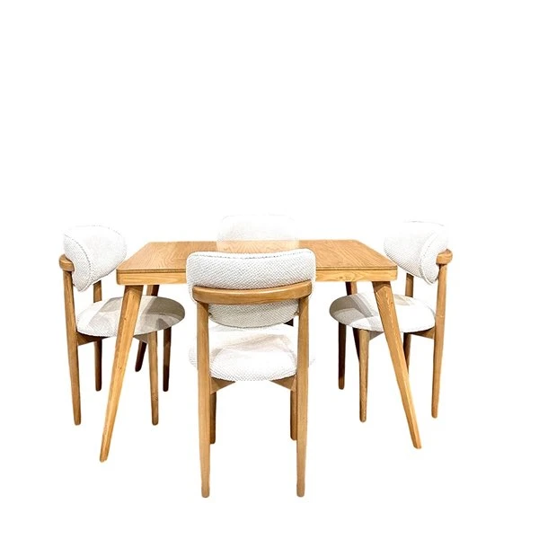 میز و صندلی ناهارخوری چهار نفره گالری آدرینو مدرن مدل nobel2024