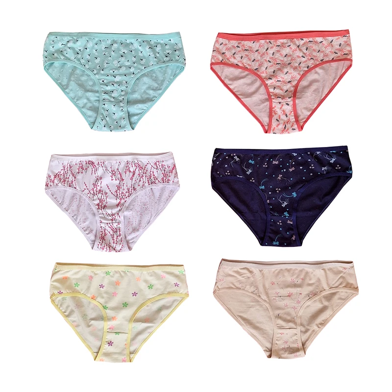 شورت زنانه مدل نخ پنبه ضد حساسیت بهاران کد 003 بسته 6 عددی