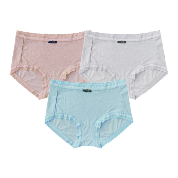 شورت زنانه مدل نوار تور دار کد ZP150.3 مجموعه 3 عددی