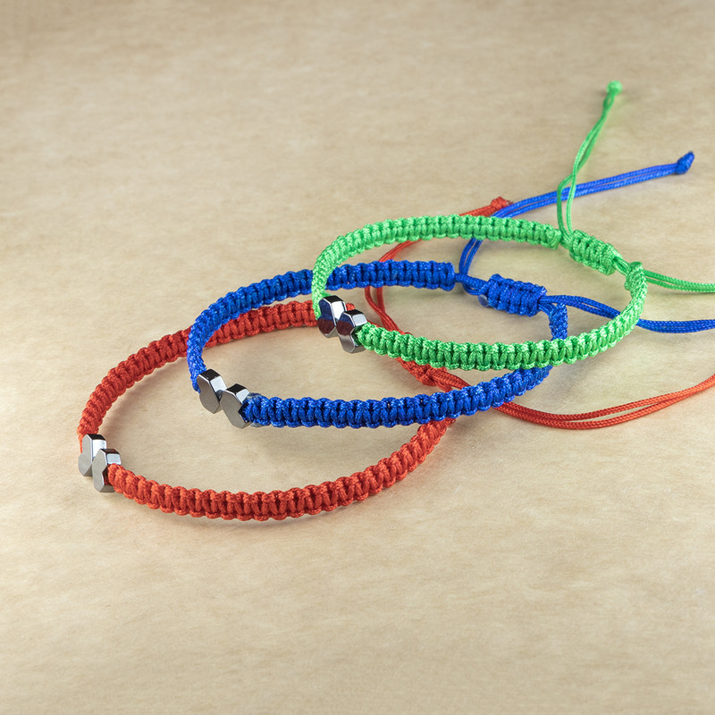 دستبند مدل بافت قلب دار کد ZA-BGH01