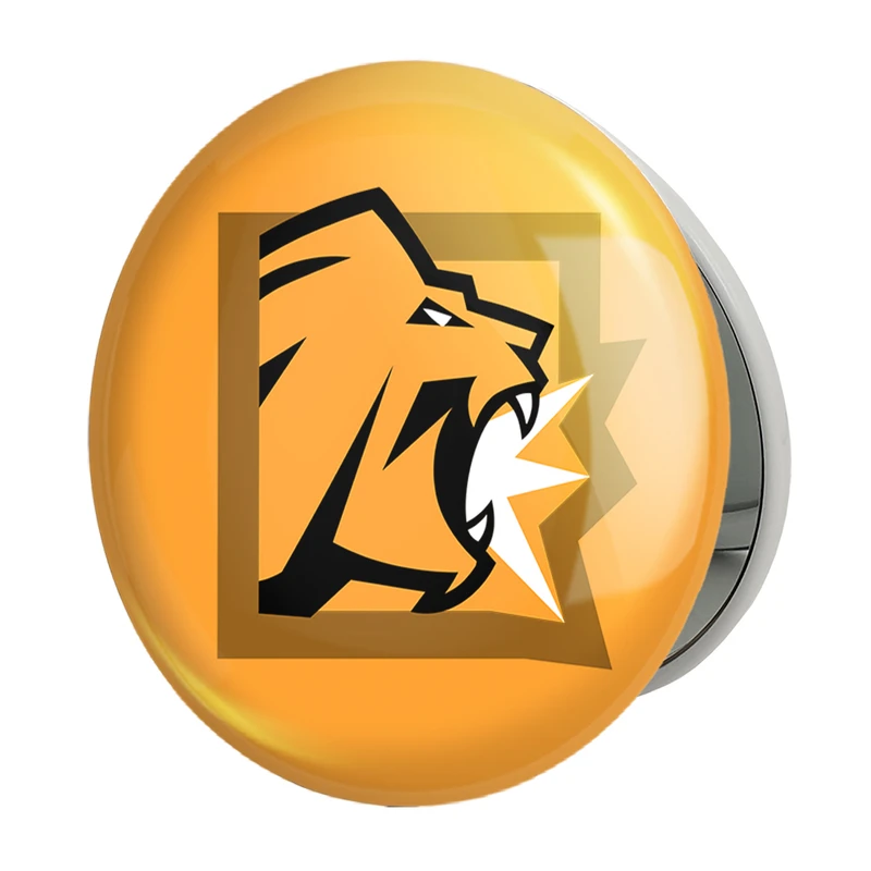 آینه جیبی خندالو طرح  lion بازی رینبو سیکس سیج  مدل تاشو کد 30320