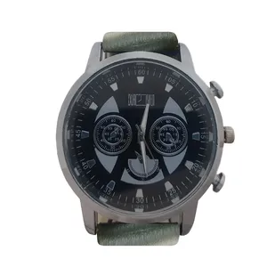 ساعت مچی عقربه‌ای مردانه مدل بند چرمی کد 0026