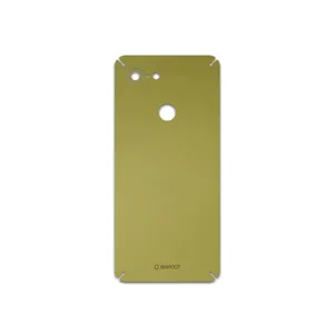 MAHOOT Matte-Gold Cover Sticker for Google Pixel 3