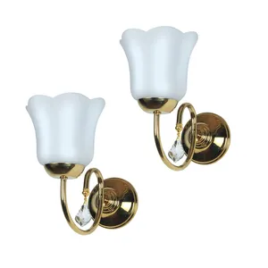 چراغ دیواری چشمه نور کد A856.1-1-WT-O-Pro مجموعه دو عددی