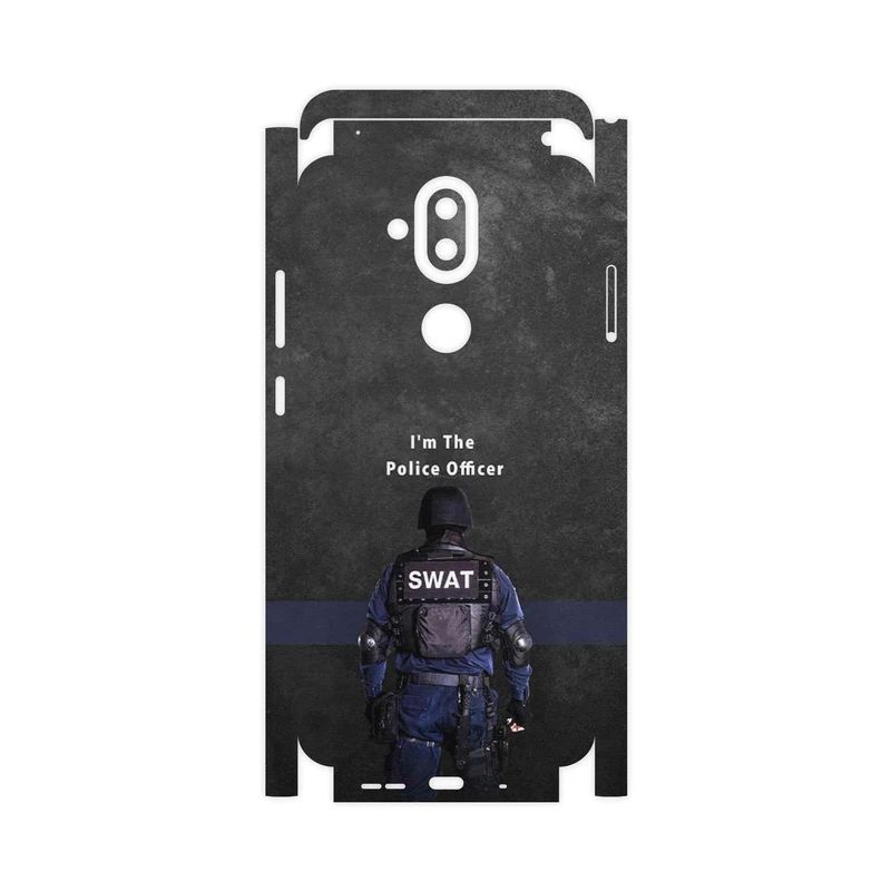 برچسب پوششی ماهوت مدل Police Officer-FullSkin مناسب برای گوشی موبایل نوکیا 8.1