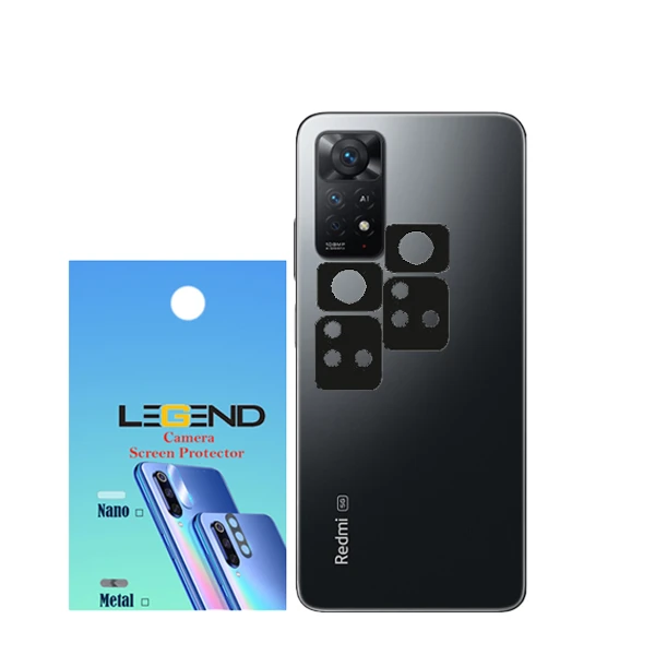 محافظ لنز دوربین لجند مدل فلزی مناسب برای گوشی موبایل شیائومی Note 11 pro بسته 2 عددی