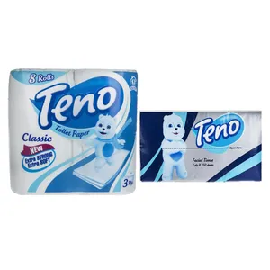 دستمال کاغذی و دستمال توالت تنو کدT8مجموعه 9 عددی