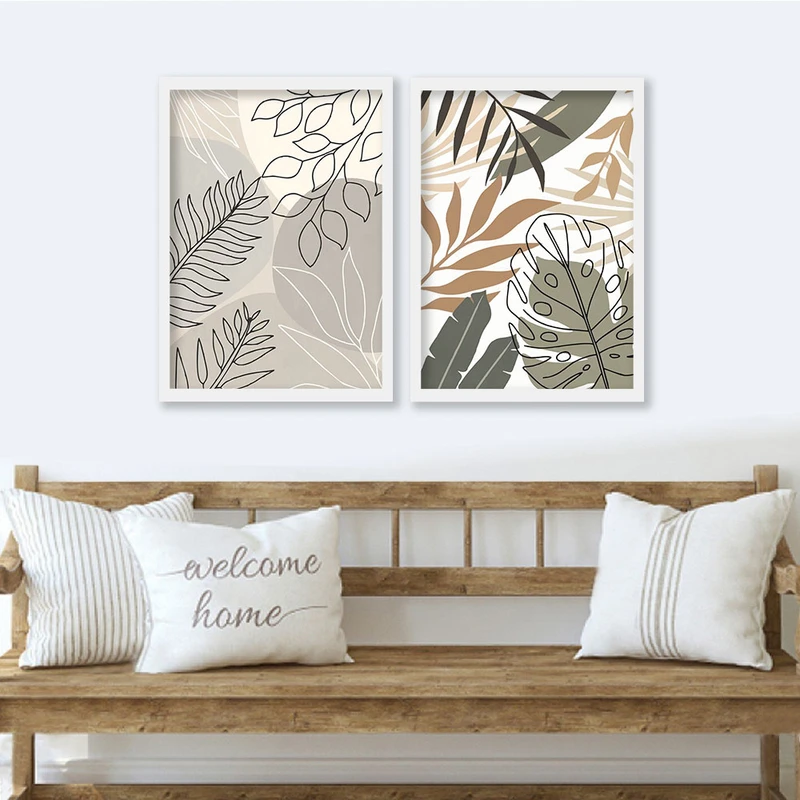 تابلو صبا طرح مدل دکوراتیو کد 590w مجموعه دو عددی