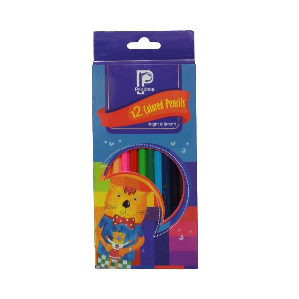 مداد رنگی 12 رنگ پرودان مدل 6606