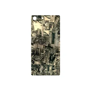 MAHOOT Collage of Skyscraper Cover Sticker for Sony Xperia M5