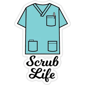 استیکر لپ تاپ طرح Scrub Life کد ST1618