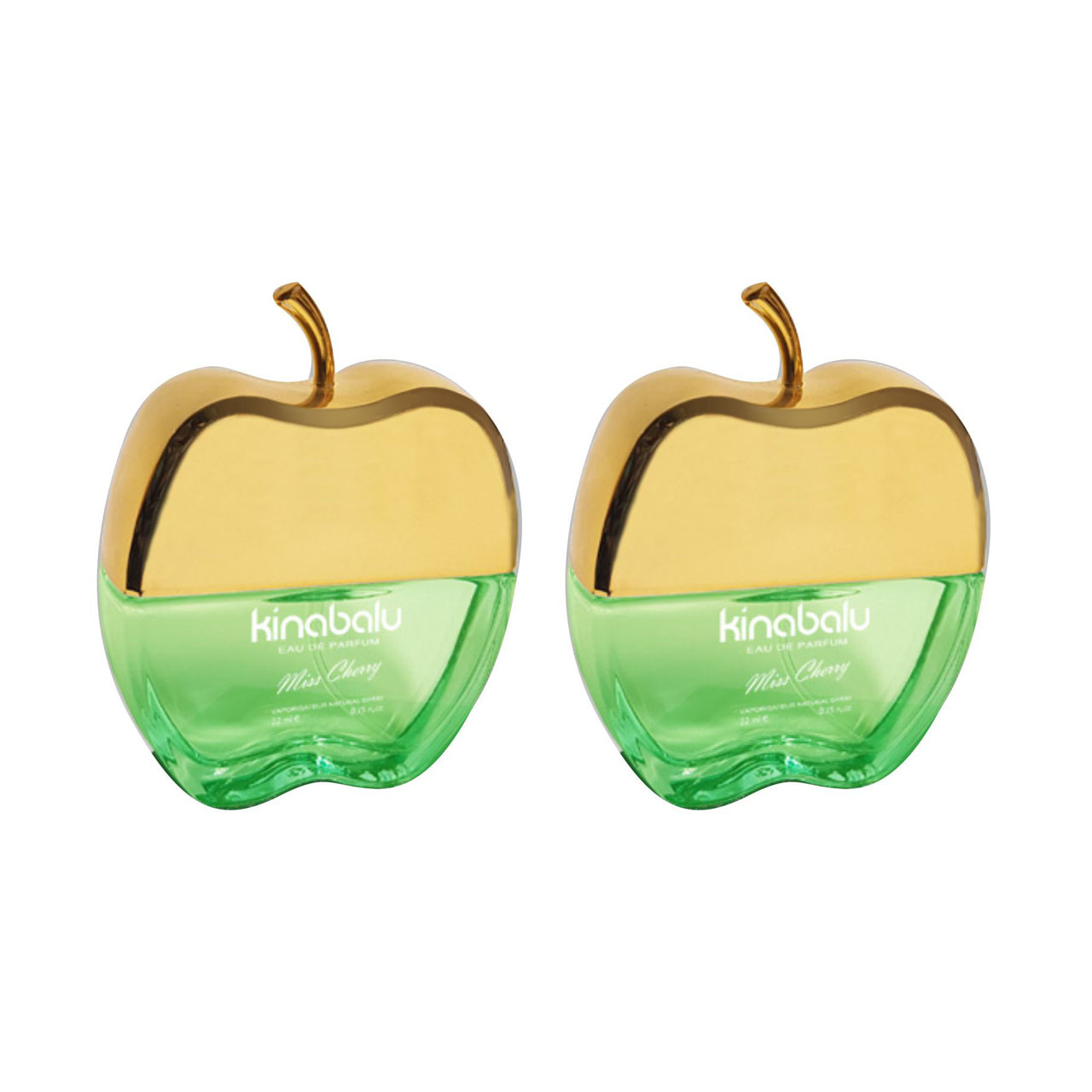 عطر جیبی زنانه کینابالو مدل MISS Cherry حجم 22 میلی لیتر مجموعه 2 عددی