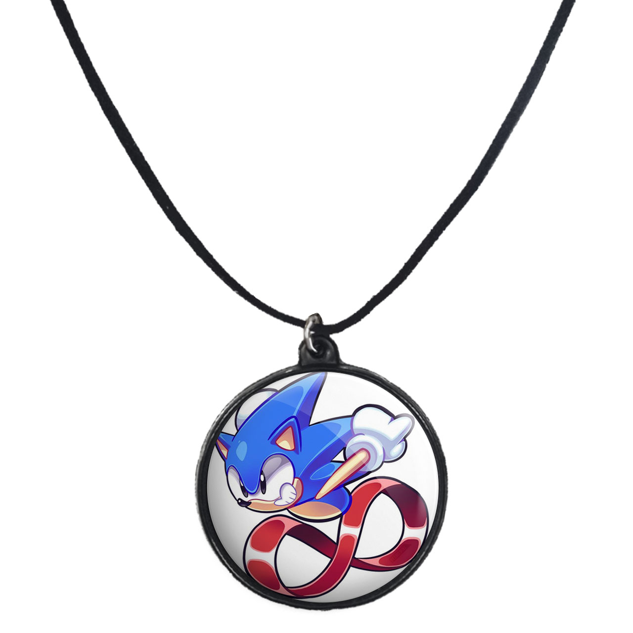 گردنبند پرمانه طرح سونیک کد pmb.14903 مدل دو طرفه