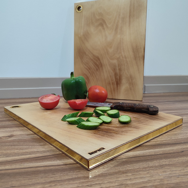 تخته گوشت دکورستیک مدل چوبی