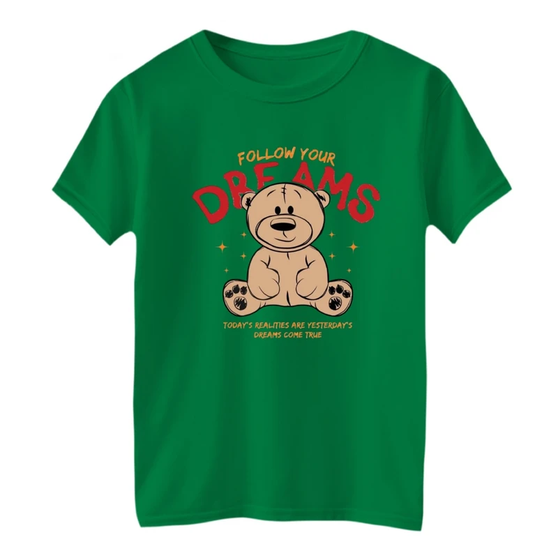 تی شرت آستین کوتاه بچگانه مدل خرس تدی