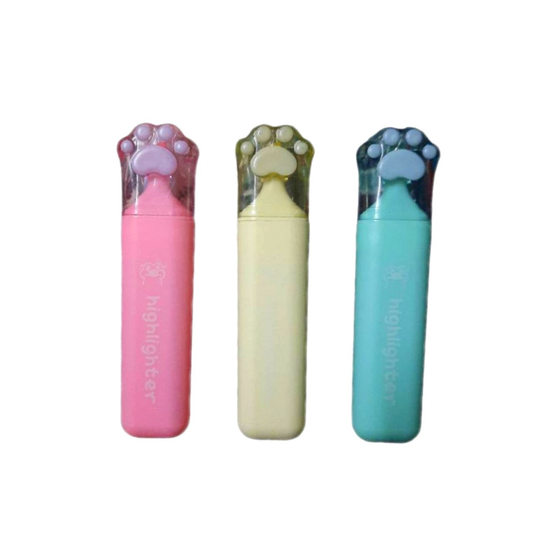 ماژیک علامت گذار مدل پنجه گربه پاستلی بسته سه عددی