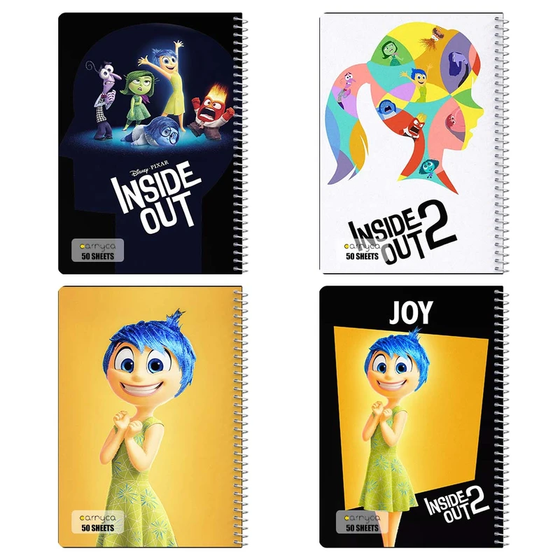 دفتر نقاشي 50 برگ کارنيکا طرح Inside Out کد 92669 مجموعه 4 عددی