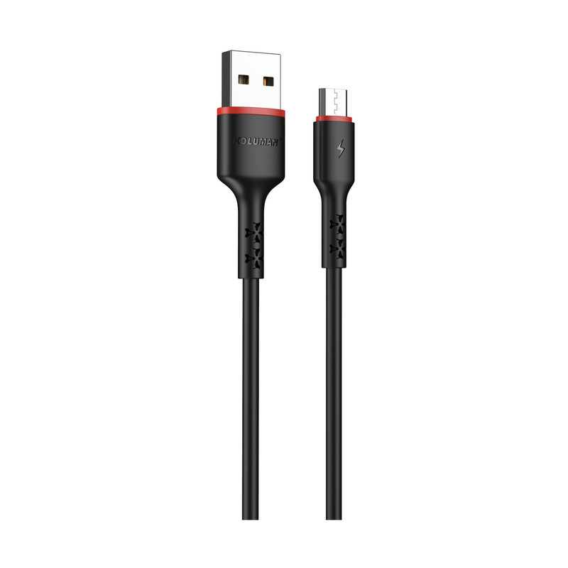 کابل تبدیل USB به MicroUSB کلومن پلاس مدل K4+ single طول 1 متر