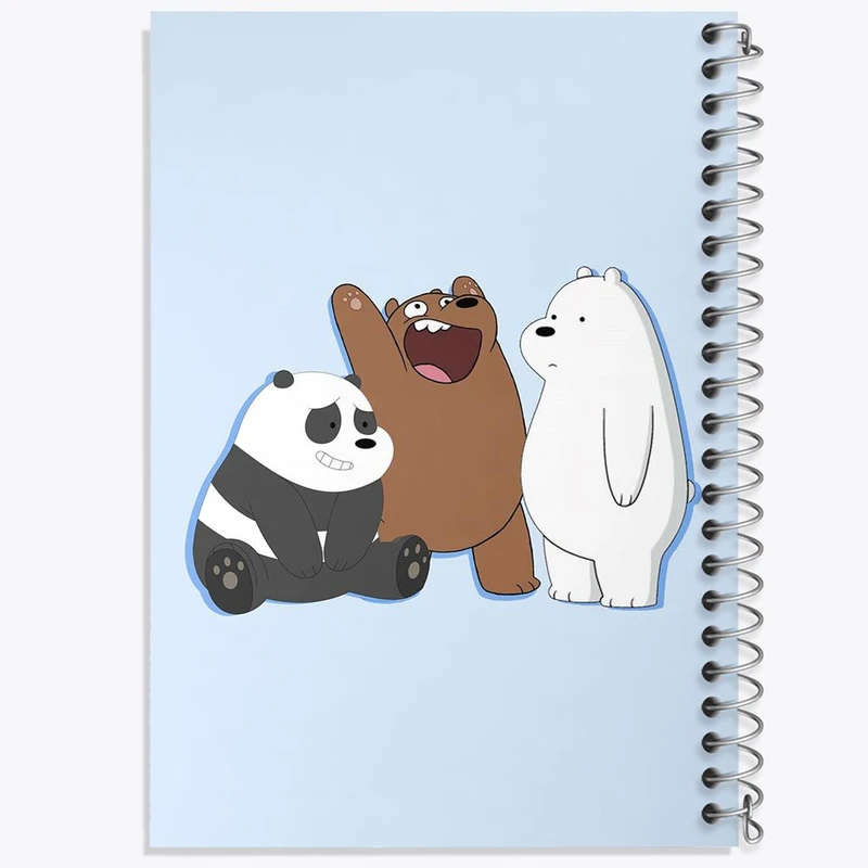 دفتر لیست خرید 50 برگ خندالو طرح انیمیشن سه خرس کله پوک کد 27649