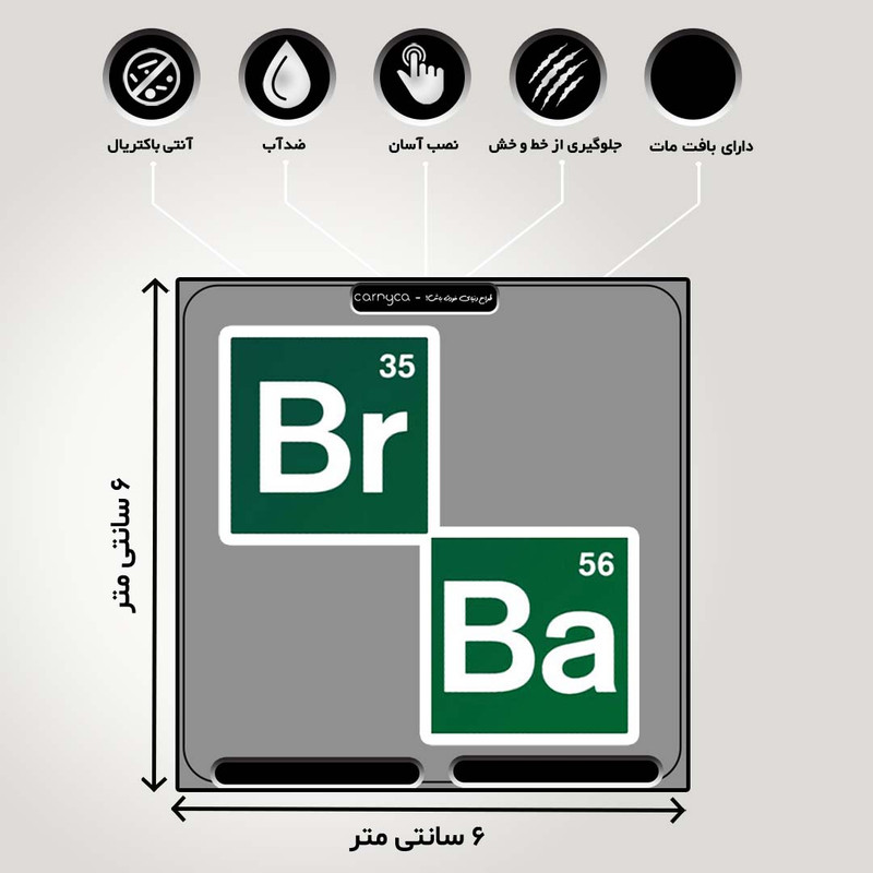 استیکر لپ تاپ طرح بریکینگ بد مدل breaking bad-2222227 مجموعه 2 عددی