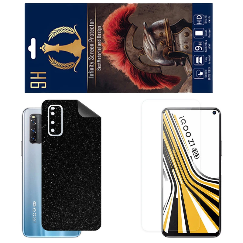 محافظ صفحه نمایش اینفینیتی مدل PRO مناسب برای گوشی موبایل ویوو iQOO Z1 به همراه برچسب پوششی