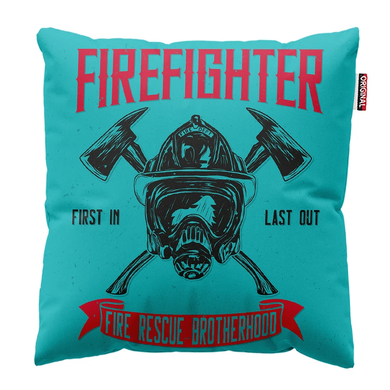 کوسن پاد آفرین مدل آتش نشان کد PK301860 سایز 30*30 سانتی متر