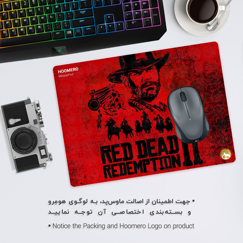 ماوس پد هومرو مدل A4800 طرح بازی Red Dead Redemption 1