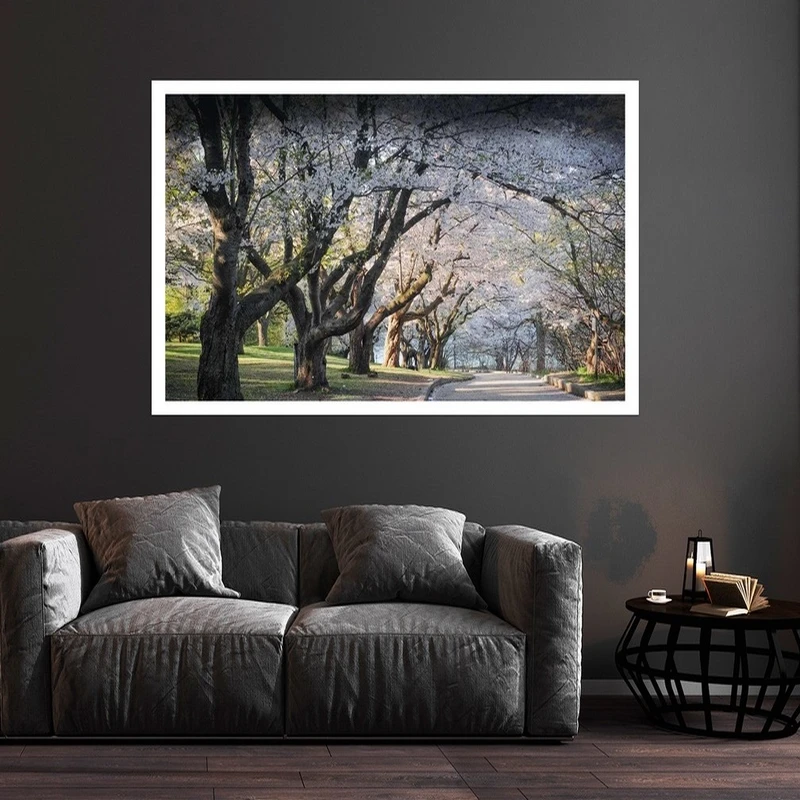 تابلو بکلیت طرح طبیعت و درخت مدل قاب شاسی W-s8702