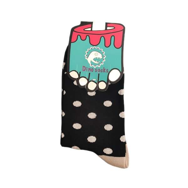 جوراب مدل ساقدار خال خالی