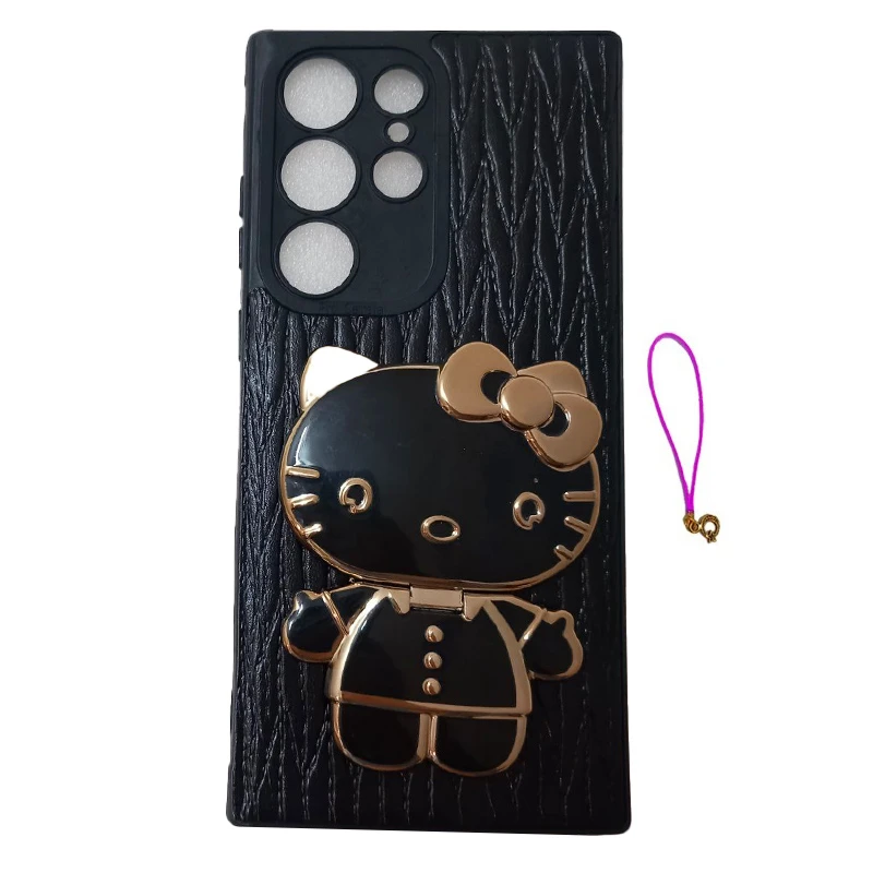 کاور قاب گارد کد kitty+s23ultra مناسب برای گوشی موبایل سامسونگ Galaxy S23 ultra به همراه آویز